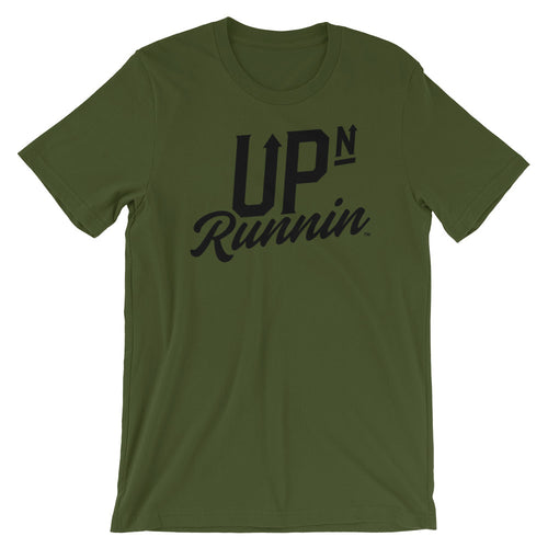 Up-N-Runnin Black Logo Tees