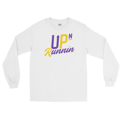 Up-N-Runnin Long Sleeve T-Shirt Yellow/Purple