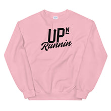 Load image into Gallery viewer, Up-N-Runnin Sweatshirt ( Black Logo )