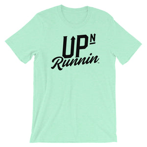 Up-N-Runnin Black Logo Tees