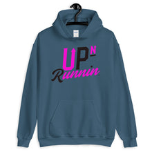 Load image into Gallery viewer, Up-N-Runnin Hooded Sweatshirt Black/Hot Pink