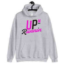 Load image into Gallery viewer, Up-N-Runnin Hooded Sweatshirt Black/Hot Pink