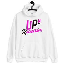 Load image into Gallery viewer, Up-N-Runnin Hooded Sweatshirt Black/Hot Pink