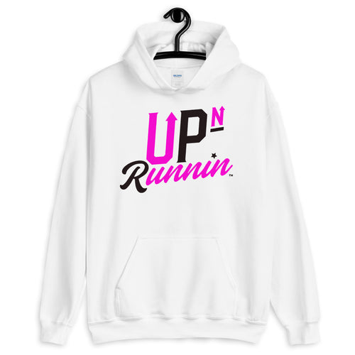 Up-N-Runnin Hooded Sweatshirt Black/Hot Pink