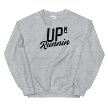 Load image into Gallery viewer, Up-N-Runnin Sweatshirt ( Black Logo )