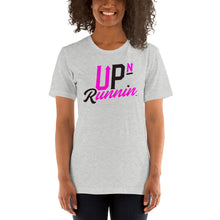 Load image into Gallery viewer, Up-N-Runnin Short-Sleeve Unisex T-Shirt Black/Hot Pink