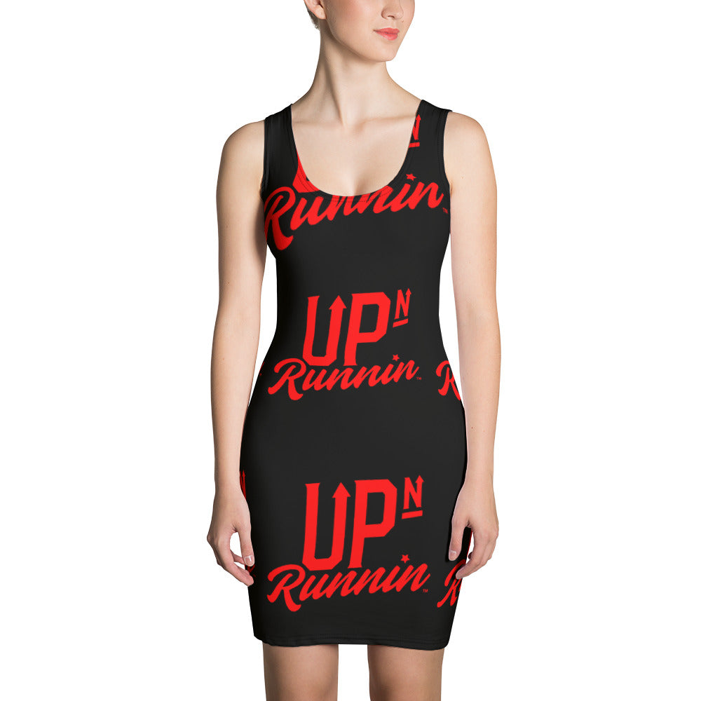 Up-N-Runnin (black&red) Sports Dress