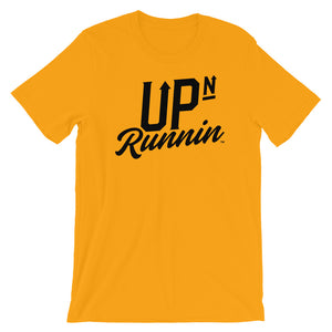 Up-N-Runnin Black Logo Tees