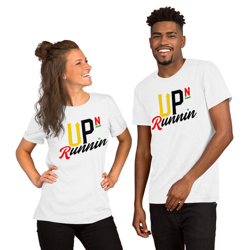 Up-N-Runnin Short-Sleeve Unisex T-Shirt (Rasta edition)