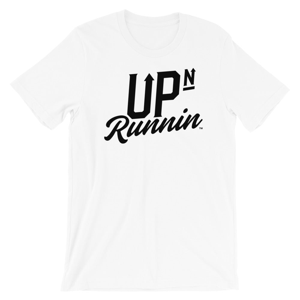 Up-N-Runnin Black Logo Tees