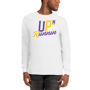 Up-N-Runnin Long Sleeve T-Shirt Yellow/Purple