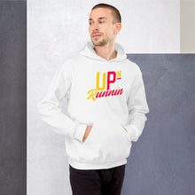 Load image into Gallery viewer, Up-N-Runnin Hooded Sweatshirt Yellow/Red