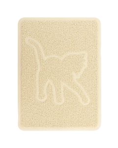Gibson Everyday Pet Elements 18.5 x 13.78 Inch Cat Silhouette Placemat in Tan